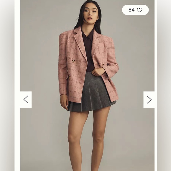 MAEVE Puffärmel Herrenmode Blazer/Jacket Pink Size US 4 - Picture 3 of 13